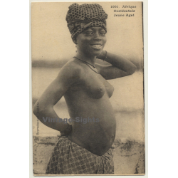 Collection Fortier: Afrique Occidentale - Jeune Agni / Semi Nude - Ethnic (Vintage PC 1926)