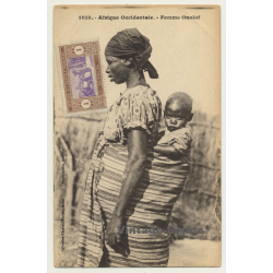 Collection Fortier: Afrique Occidentale - Femme Ouolof / Baby - Ethnic (Vintage PC ~1910s/1920s)