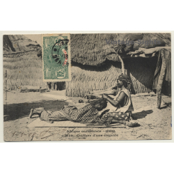 Collection Fortier: Afrique Occidentale - Coiffure D'Une Élégante / Ethnic (Vintage PC 1908)