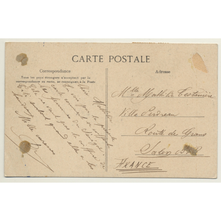 Collection Fortier: Afrique Occidentale - Coiffure D'Une Élégante / Ethnic (Vintage PC 1908)