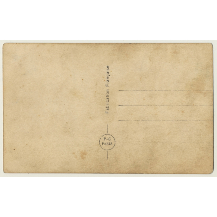 P.C. Paris 1374: Pretty French In Lingerie / Cigarette - Boudoir - Risqué (Vintage RPPC ~1910s/1920s)