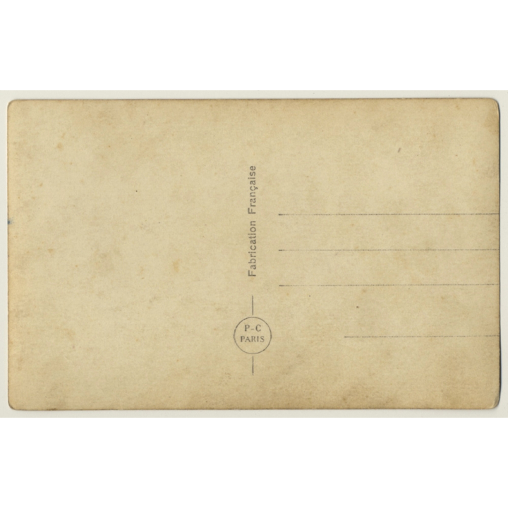 P.C. Paris 1467: Pretty French On Swing / Boudoir - Risqué (Vintage RPPC ~1910s/1920s)