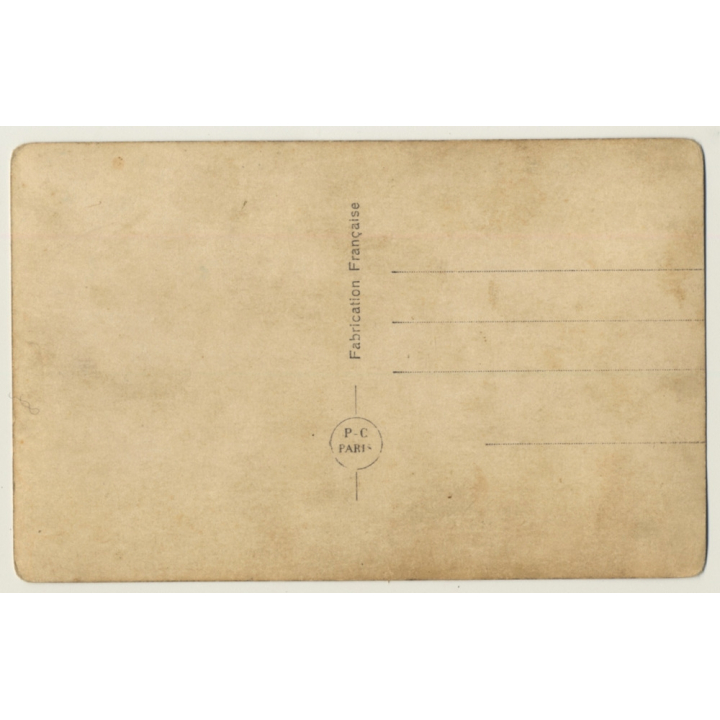 P.C. Paris 1373: Pretty French Teases Camera / Boudoir - Risqué (Vintage RPPC ~1910s/1920s)