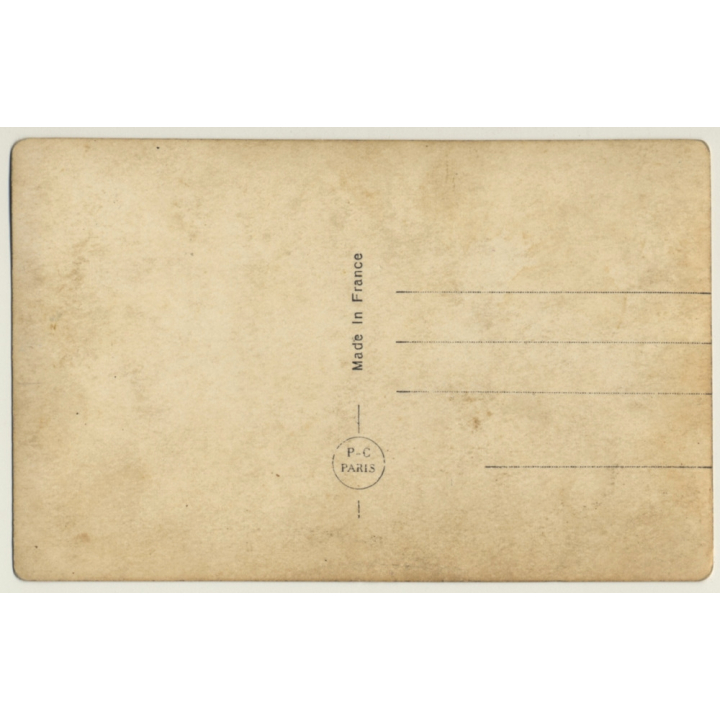 P.C. Paris 1536: Pretty French In Lounge Chair / Boudoir - Risqué (Vintage RPPC ~1910s/1920s)