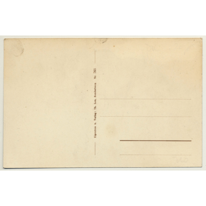 Sonderburg / Denmark: Staatsbahnhof / State Train Station (Vintage PC)