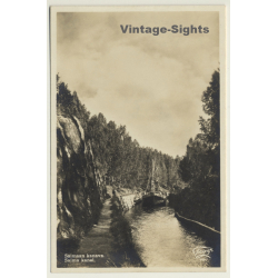 Finland: Saimaa Canal / Saimaan Kanava (Vintage RPPC Gelatin Silver)