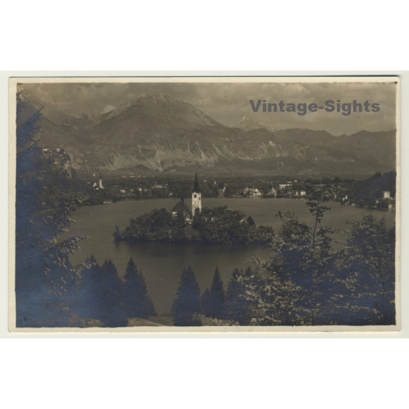 Bled / Slovenia: Blejski Otok / Marienkirche - Island (Vintage RPPC 1928)