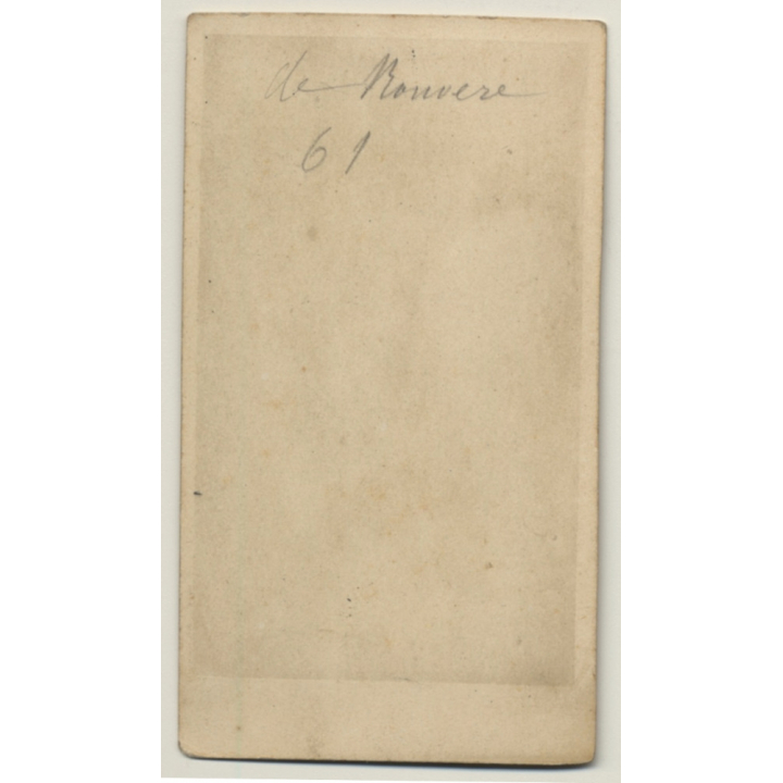 Belgium: Portrait Of M. De Bouvere (Vintage CDV / Carte De Visite ~1860s/1870s)