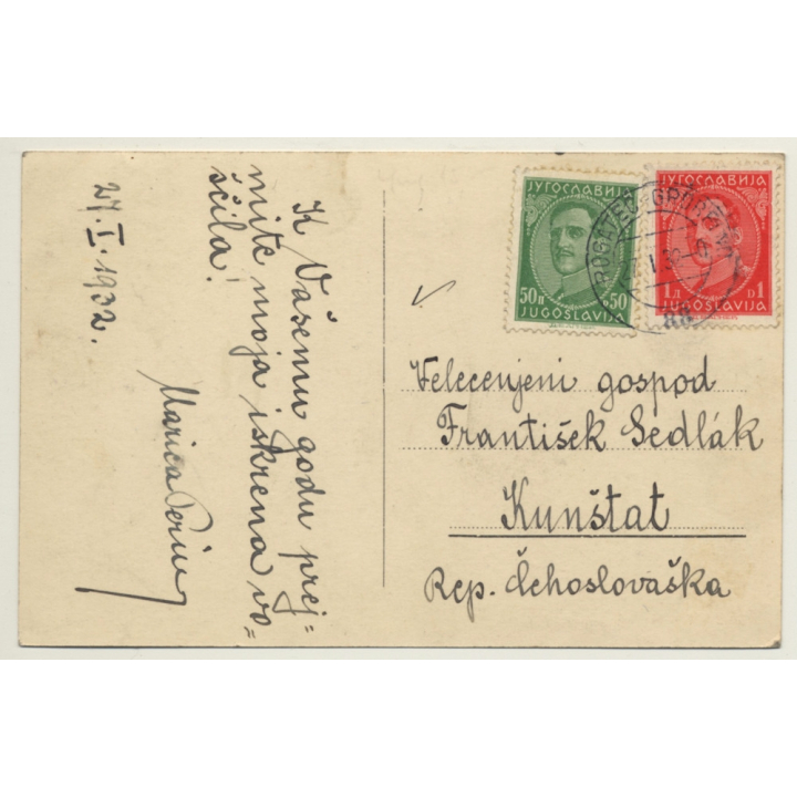 Rogaška Slatini / Slovenia: Sveti Križ - Holy Cross Parish Church (Vintage RPPC 1932)