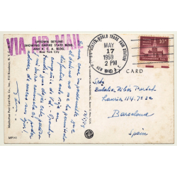 New York / USA: Uptown Skyline - Empire State Building (Vintage PC 1959)