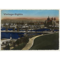 Marseille / France: Bassin De La Joliette Et Cathédrale (Vintage PC)