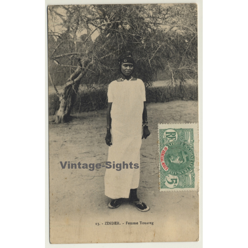 Zinder / Nigeria: Femme Tourage / Turban - Ethnic (Vintage PC ~1910s/1920s)