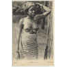 Africa: Beauté Noire / Semi Nude - Ethnic (Vintage PC ~1910s/1920s)