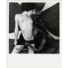 Interracial Nude Girlfriends On Couch *1 / Small Boobs (Vintage Photo Master B/W ~1970s)