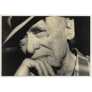 Michael Montfort / Grasset: Charles Bukowski (Vintage Photo  ~1980s)