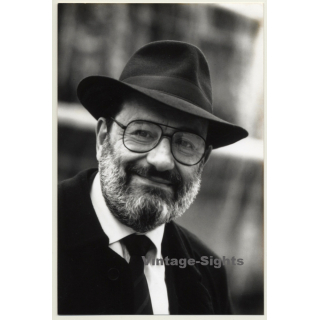 Anne Selders / Grasset: Umberto Ecco (Vintage Photo  ~1980s)