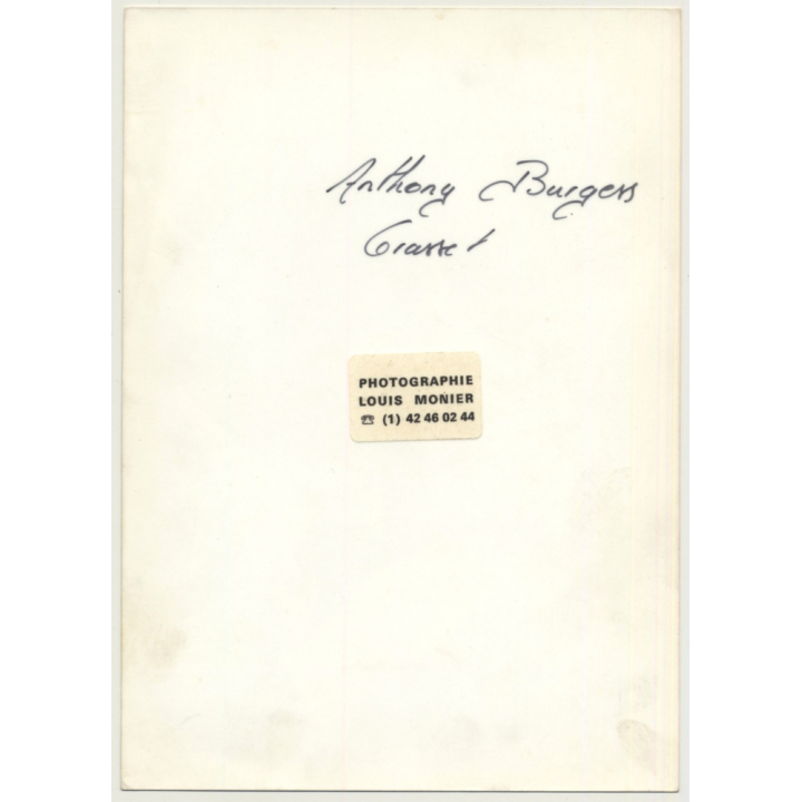 Louis Monier / Grasset: Anthony Burgess - A Clockwerk Orange (Vintage Photo  ~1980s)