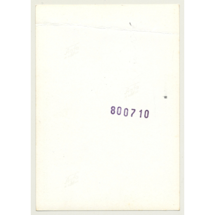 Blonde & Brunette Nudes Kneeling On Couch / Interior (Vintage Photo ~1960s/1970s)