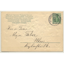 New Year Greetings: Fröhliches Neues Jahr - Horseshoe (Vintage PC Germany 1905)