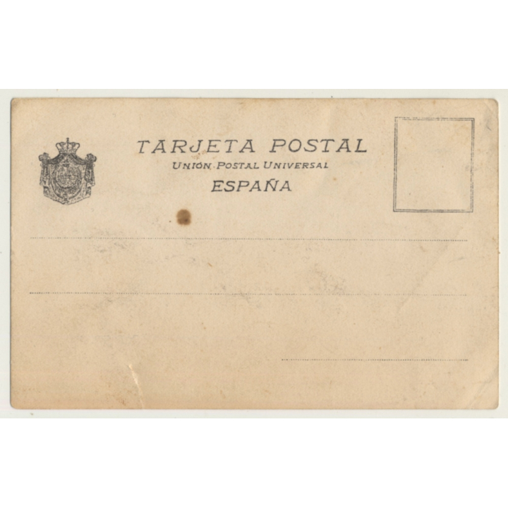 Portrait Of Spanish Dandy / Bowler & Big Moustache (Vintage RPPC  ~1900s)