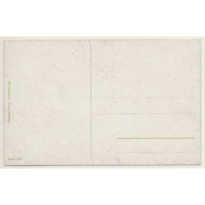 Rooster, Chicken & Chicks In Barn - Poultry (Vintage Artist PC)