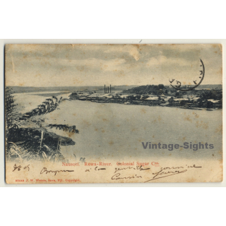 Nausori / Fiji: Colonial Sugar Cos - Rewa River (Vintage PC 1905)