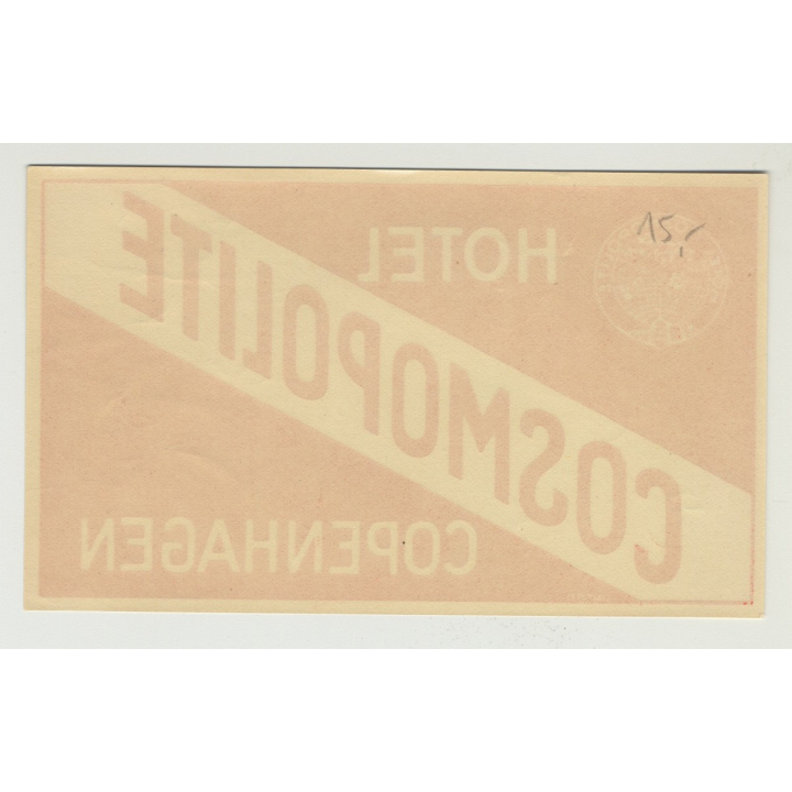 Hotel Cosmopolite - Copenhagen / Denmark (Vintage Luggage Label)