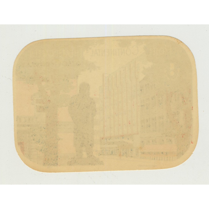 Hotel Continental - Theatercaféen - Oslo / Norway (Vintage Luggage Label)