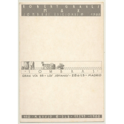 Comic Artist MAX: Robert Graves (Vintage PC Sombras 1988)