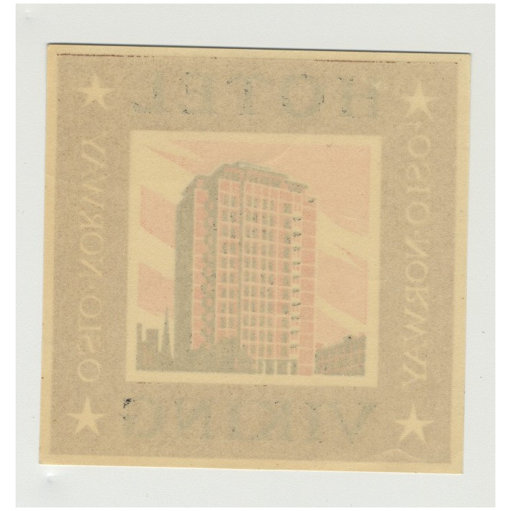 Hotel Viking - Oslo / Norway (Vintage Luggage Label)