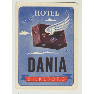 Hotel Dania - Silkeborg / Denmark (Vintage Luggage Label)