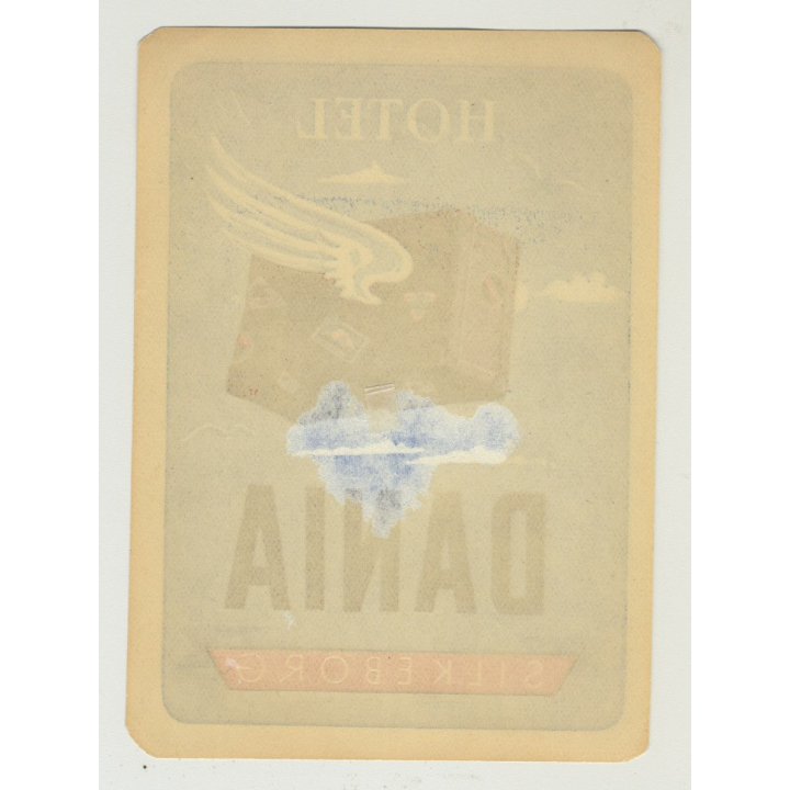 Hotel Dania - Silkeborg / Denmark (Vintage Luggage Label)