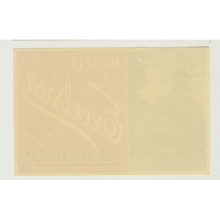 Hotell Excelsior - Stockholm / Sweden (Vintage Luggage Label)