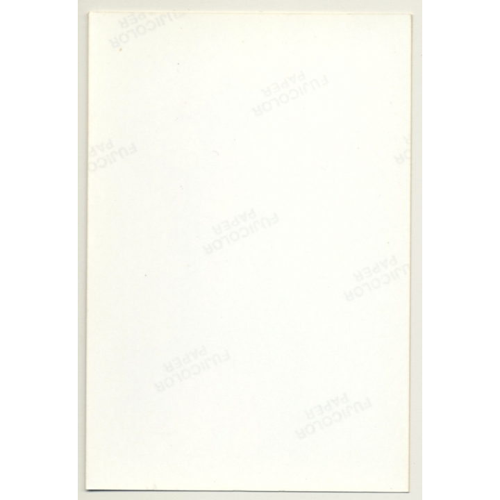 Brunette Semi Nude Teases Camera / Transparent Negligé (Vintage Photo France 1990s)