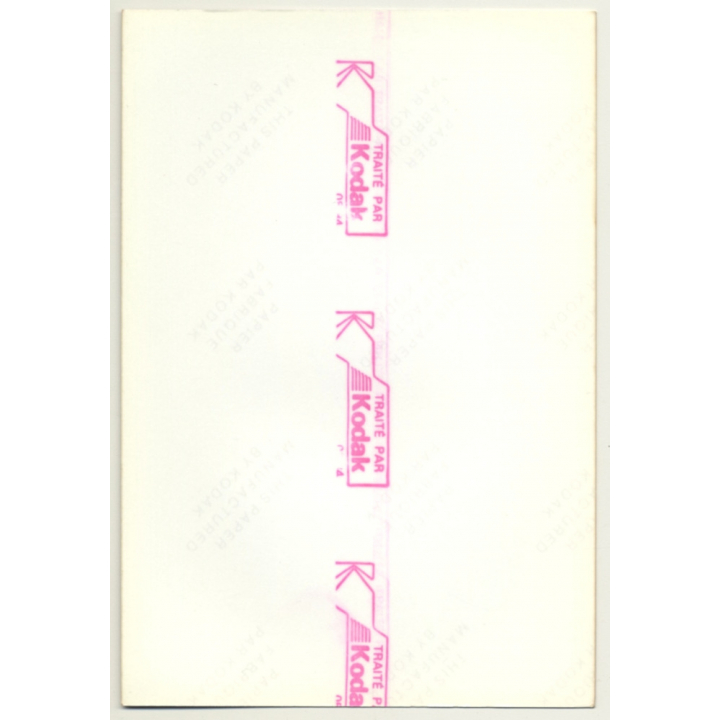 Rear View: Tall Redhead In Transparent Panties / Butt (Vintage Photo France 1984)