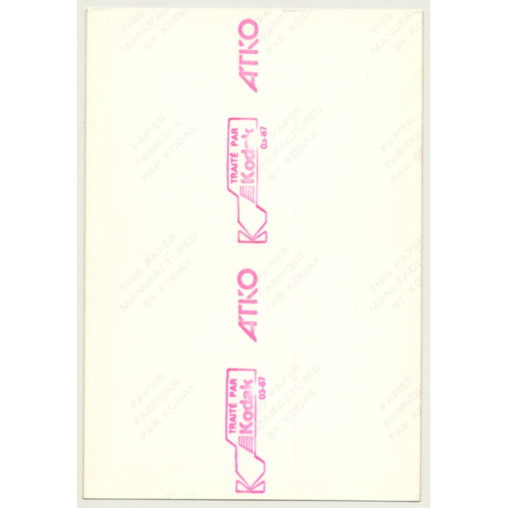 Pretty Petite Nude Fixes Camera / Small Boobs (Vintage Photo France 1987)