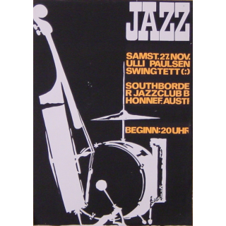 Ulli Paulsen Swingtett / Roland Korndörffer (Vintage Screen Printed Jazz Poster)