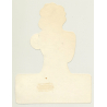 Topless Blonde Beach Girl *4 / Pinup - Risqué (Vintage Die Cut Sticker ~1980s)