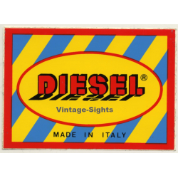 Diesel Denim Label - Jeans (Vintage Sticker ~1980s)