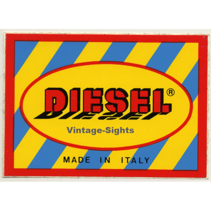 Diesel Denim Label - Jeans (Vintage Sticker ~1980s)