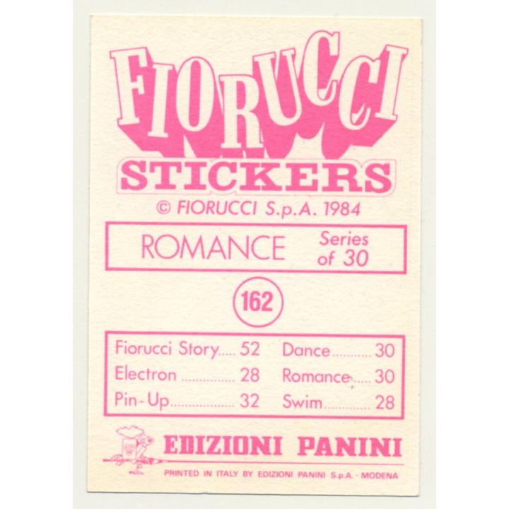 Fiorucci Nr. 162 Romance Series Of 30 (Vintage Panini Sticker 1984)