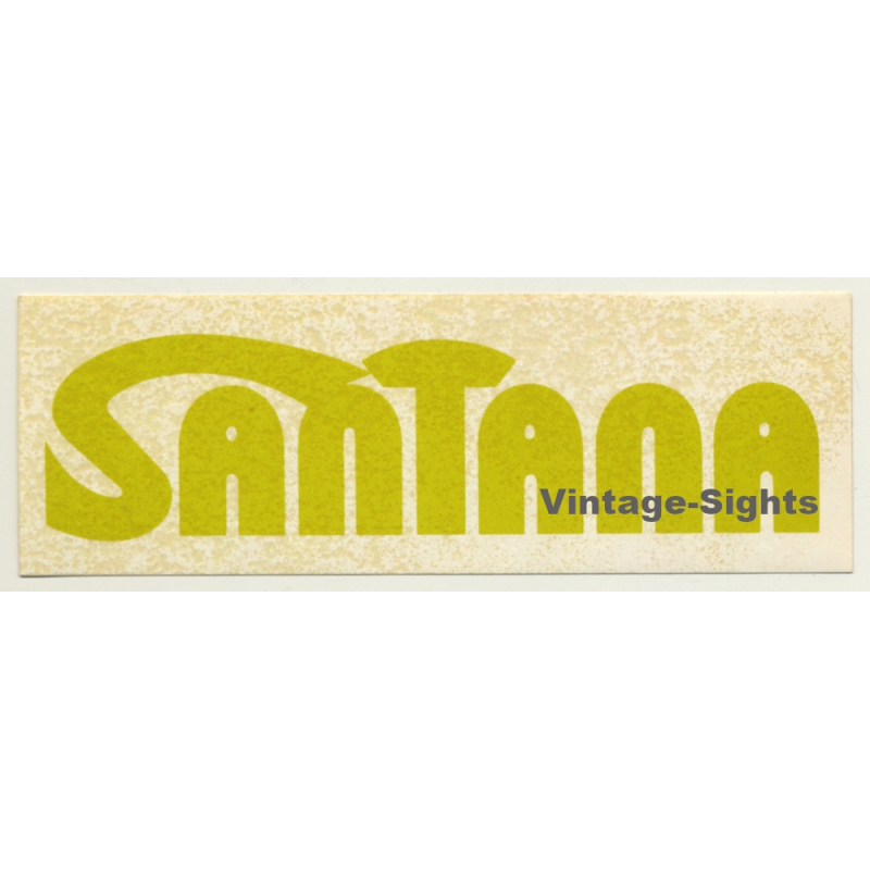Carlos Santana (Vintage Promo Sticker 1970s)