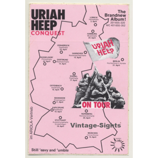 Uriah Heep - Conquest Tour 1980 (Vintage Promo Sticker)