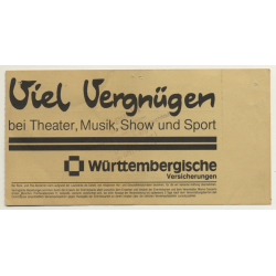 Tina Turner Break Every Rule '87 Ticket Stuttgart - Unused (Vintage Memorabilia)