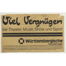 Tina Turner Break Every Rule '87 Ticket Stuttgart - Used (Vintage Memorabilia)