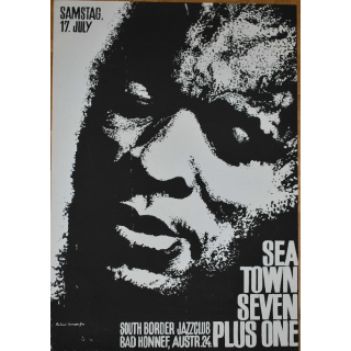 Sea Town Seven Plus One / Roland Korndörffer (Vintage Screen Printed Jazz Poster)