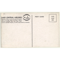 Convair CV-340 - Lake Central Airlines / Aviation (Vintage PC ~1950s)