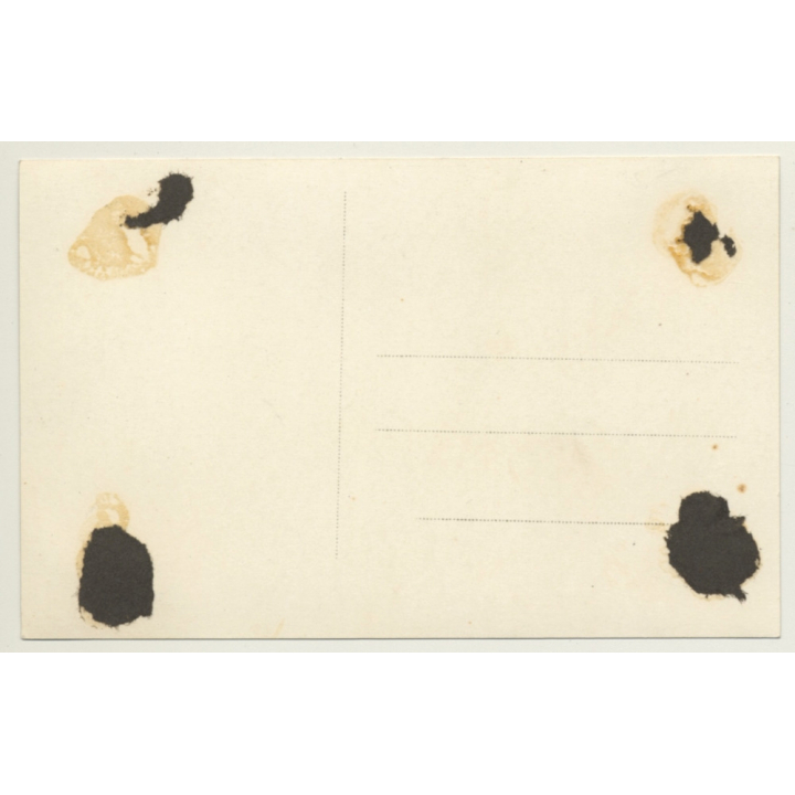 Pilot In Early Aircraft / Fluggerrät (Vintage RPPC ~1910s)