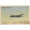 Scandinavian Airlines System SAS Douglas DC-6 / Aviation (Vintage PC ~1950s)