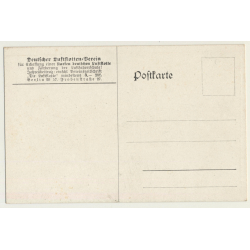 Deutsche Taube Bekämpft Engländer Mit Ihren Hilfstruppen WW1 (Vintage PC ~1910s)